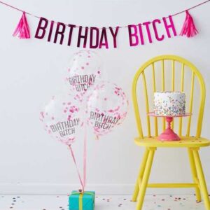 "Birthday Bitch" Dekorationssæt - Fødselsdag