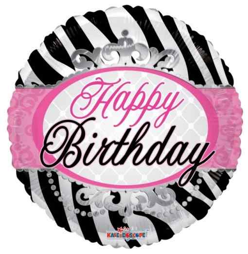 "Happy Birthday" - Zebra Striber - Fødselsdag