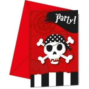 Invitationer med pirater - UDSALG