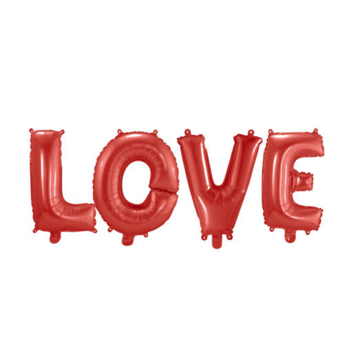 "Love" - Foliebogstaver - Folieballoner