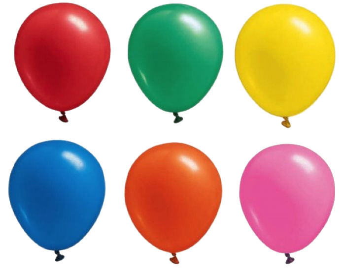 Balloner multifarve 10x - 22 cm