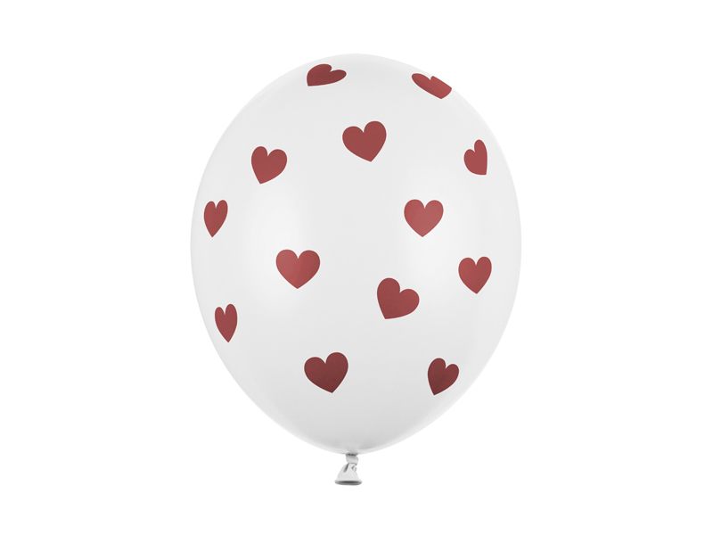 Hjerte Balloner Hvid