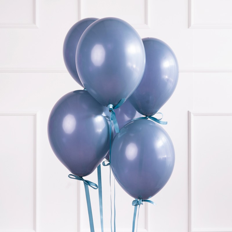 Latexballoner Pastel Navyblå 12 cm