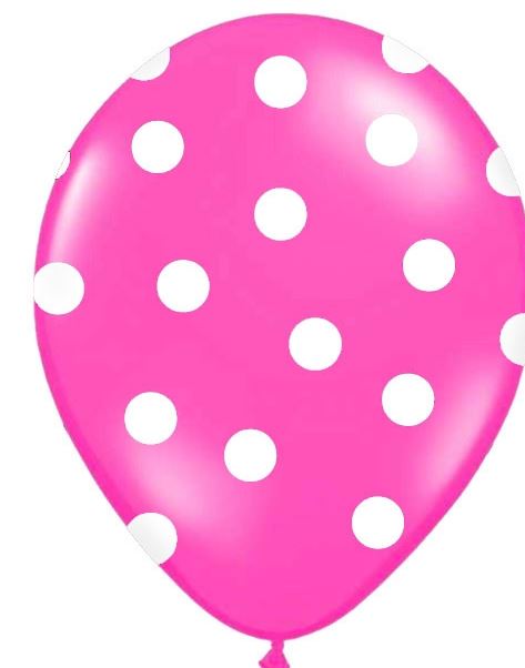 Pink Prikkede Balloner