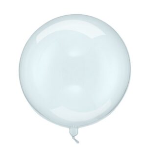 Transparent Kuglerund Ballon Blå