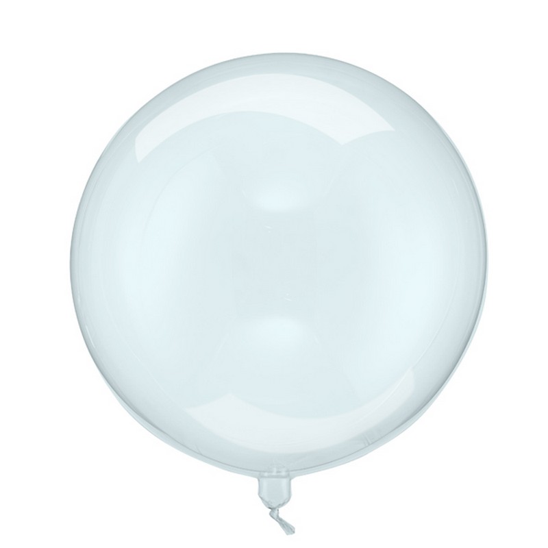 Transparent Kuglerund Ballon Blå