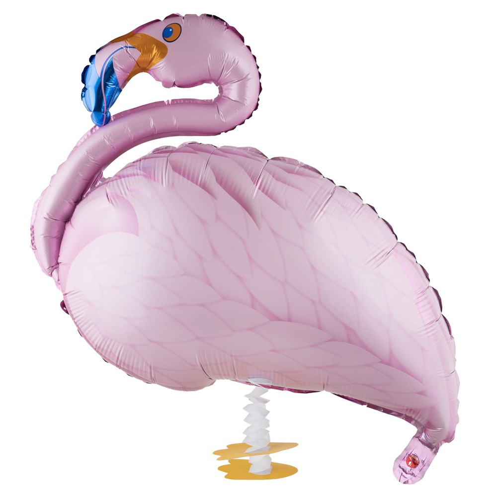Gående Flamingo Folieballon
